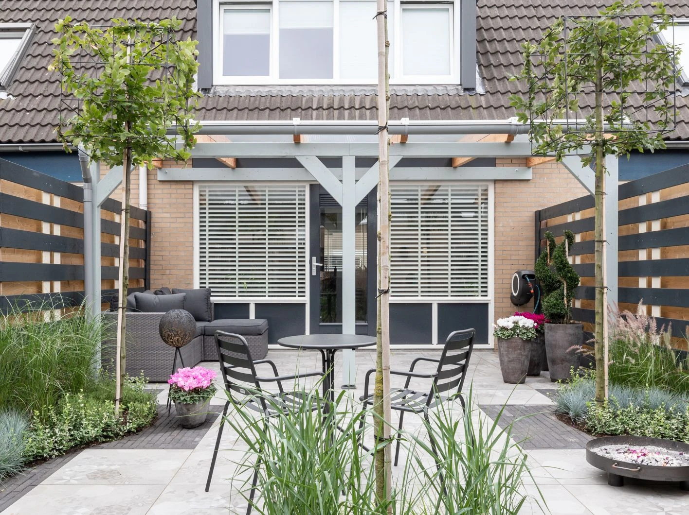 Douglas Terrasoverkapping Polycarbonaat Opaal Geschaafd 300 x 300 cm - Afbeelding 5